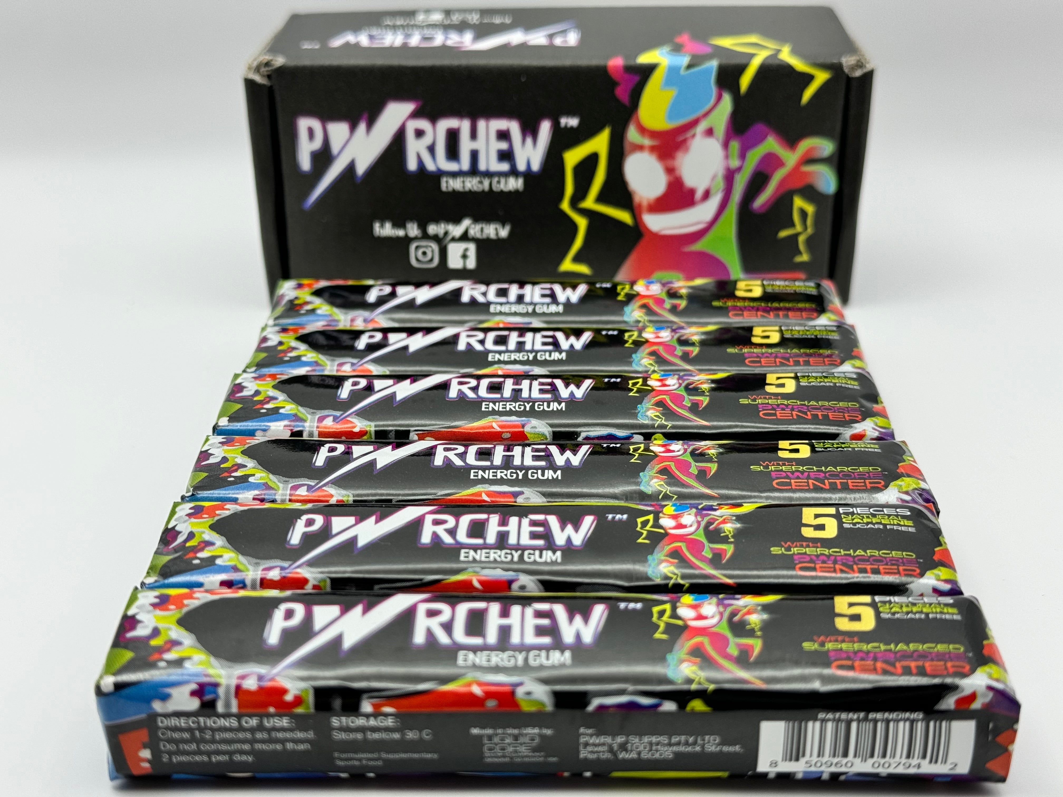 PWRCHEW ENERGY GUM 6-PACK
